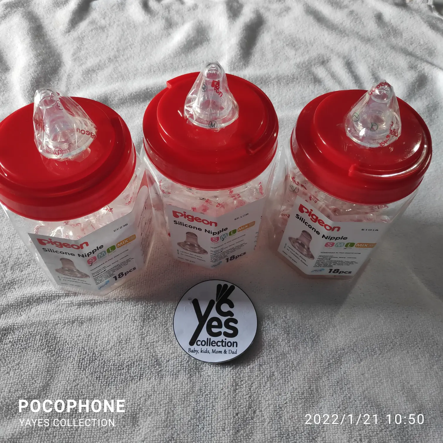 Dot pigeon size S - M - L - mix Silicone Nipple silikon lembit elastis