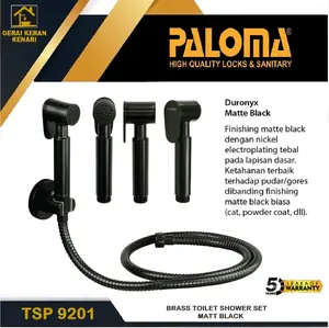 PALOMA TSP 9201 Jet Shower Selang Toilet Cebok Bidet Bahan Full Brass Hitam Black