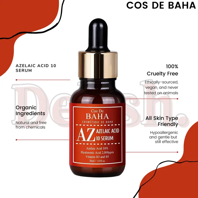 Cos De Baha azelaic acid 10% with niacinamide serum 30 ml 3