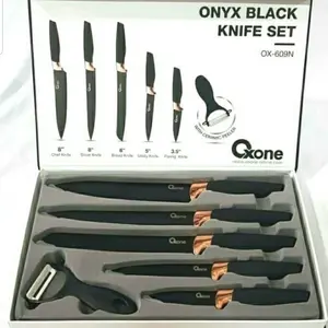PISAU SET / CARBON KNIFE SET6 OX-609/N OXONE 09609 + BUBBLE WRAP