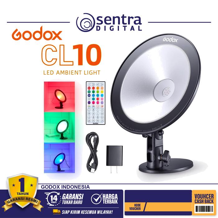 Gambar Godox CL10 LED Webcasting Ambient Light dari Sentra Digital Kota Surabaya Tokopedia