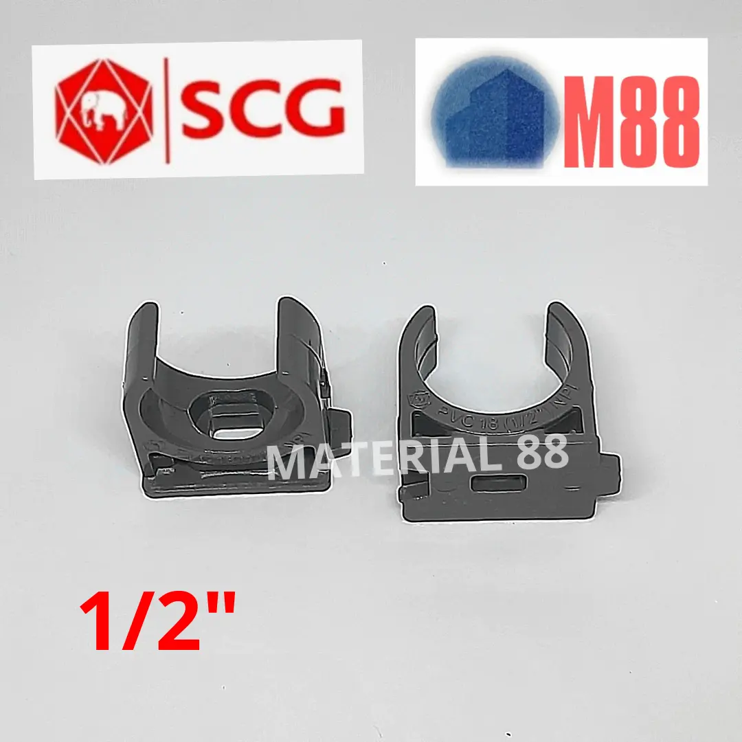 SCG Klip Pipa 1/2 inch PVC - Klem Clip Pipe 0.5