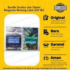 Paket Bundle 2 Buku STRUKTUR BANGUNAN BENTANG LEBAR- Darmawan Kanisius