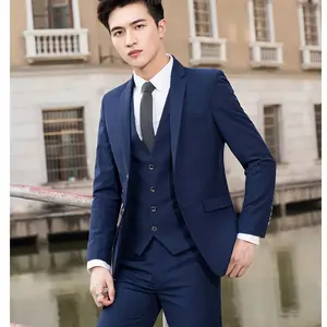 Nikayu Setelan Blazer Slimfit Pria Warna Navy Lengkap 5in1 Original High Twist Premium Celana Slimfit Kemeja Dasi Hitam Outfit Kondangan & Kerja Formal Semi