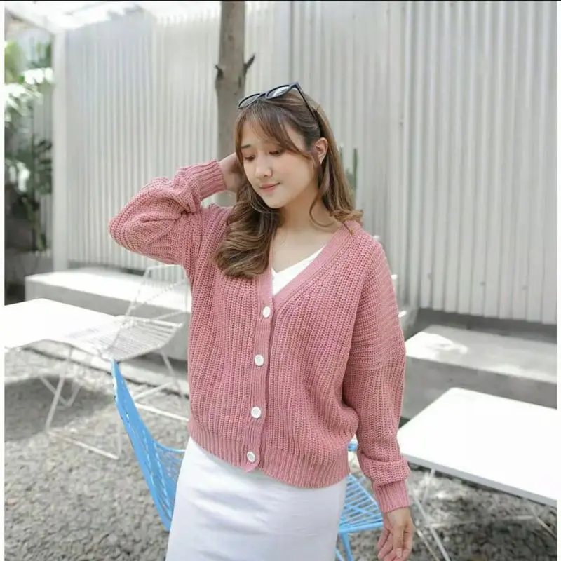 Cardigan rajut oversize premium tebal Carla XXL 2