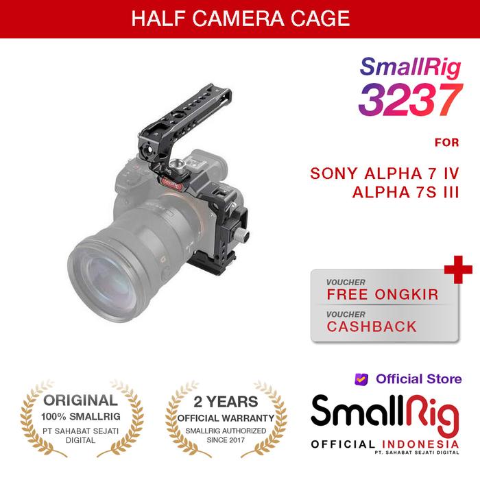 Gambar SmallRig Half Cage Kit for Sony Alpha 7 IV Alpha 7S III 3237 dari Smallrig Indonesia Kota Administrasi Jakarta Pusat Tokopedia