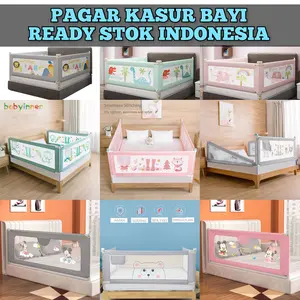 Bedrail Bed Guard Rail Pagar Bayi Anak Pengaman Kasur Tempat Tidur