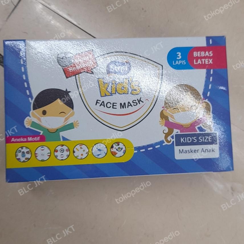 SENSI KIDS HEADLOOP 3 PLY ANEKA MOTIF ISI 40 PCS