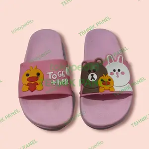 AdibaShoes_Jkt - (COD) SANDAL / SENDAL ANAK FLAT KARET JELLY TOGETHER