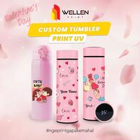 Gambar WELLEN PRINT - Cetak Tumbler Valentine Custom UV Print Nama / Print Botol Minum Termos Tahan Panas  Termos Hadiah Personalized - Niagara, Putih dari WELLEN PRINT OFFICIAL Kota Administrasi Jakarta Selatan 3 Tokopedia