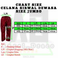 Gambar Celana Sirwal Dewasa Terlaris Ukuran S,M,L,XL,XXL,3XL,4XL dari Asiah Muslim Store Kota Bandung 4 Tokopedia