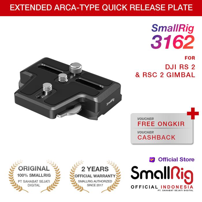 Gambar SmallRig Extended Arca-Type Quick Release Plate 3162 dari Smallrig Indonesia Kota Administrasi Jakarta Pusat Tokopedia