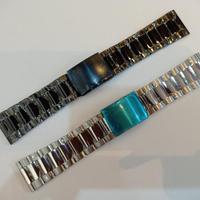 Gambar 28mm Black Bracelet Stainless Strap Tali Jam Tangan Baja Besi Hitam - Silver, 28mm dari Tali Jam Tangan com Kota Tangerang Selatan 2 Tokopedia