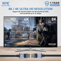 Gambar NYK Cable Display Port DP 8K GOLD Kabel 1.8 Meter dari NYK Indonesia Kota Administrasi Jakarta Pusat 3 Tokopedia