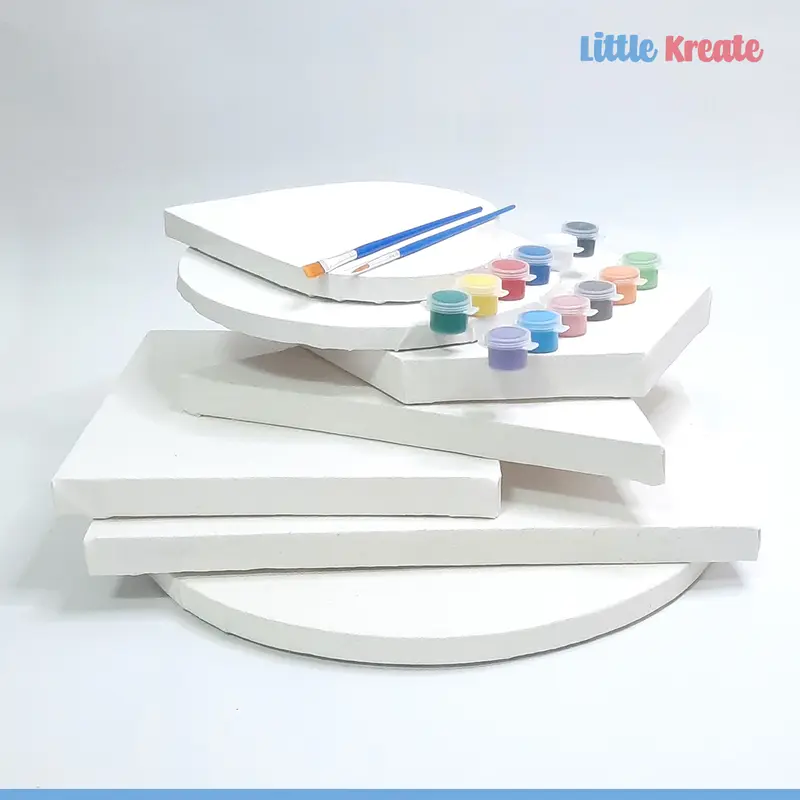 Canvas Acrylic Paint Set / Paket Kanvas Lukis Cat Akrilik Kuas Melukis 1