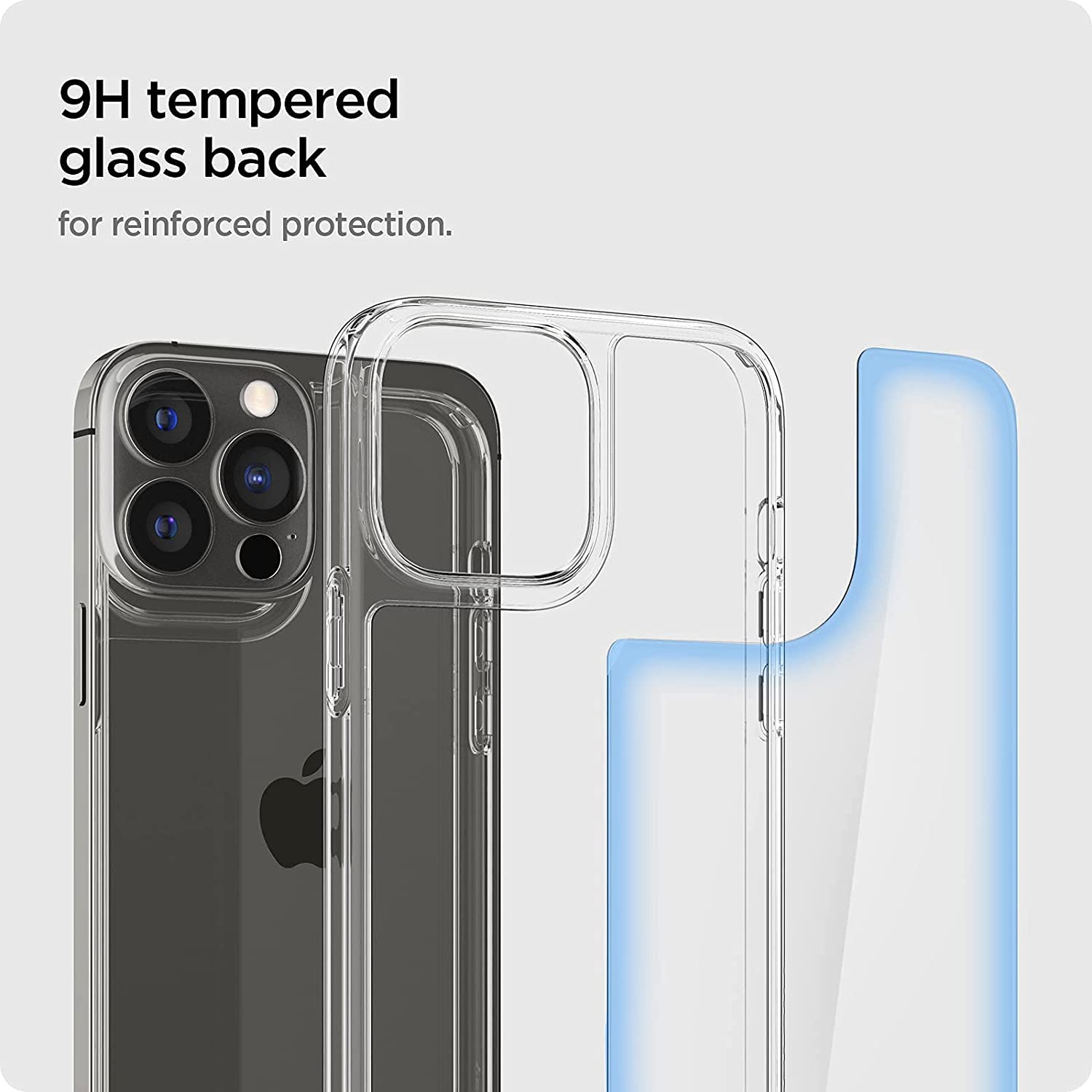 Case iPhone 13 Pro Max 13 Mini Spigen Quartz Hybrid Glass Casing