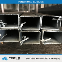 Gambar Besi Pipa Kotak 40/60 1.7mm (pt) dari Teguh tokobesi Kota Bandung 1 Tokopedia
