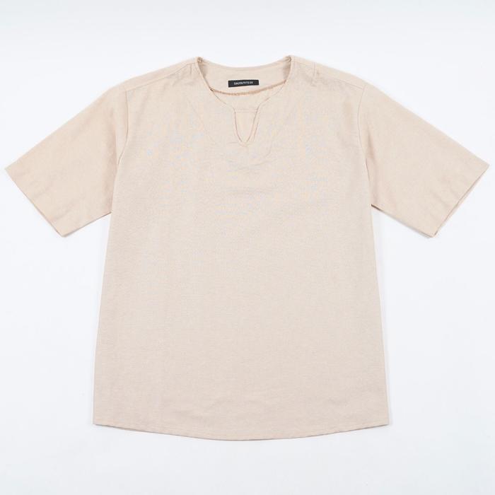 Gambar Dailyoutfits Kemeja Kurta Lengan Pendek Cream Khaki Premium Quality - XXL dari Daily Outfits DYO Kota Tangerang Tokopedia