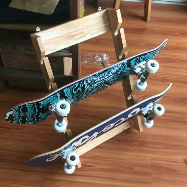 rak skateboard wooden rack skateboard natural