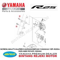 Gambar SCREW, BAUT KALIPER CAKRAM DEPAN YAMAHA YZF-R25A R25 ABS 90149-10044 dari Yamaha Bintang Rejeki Motor Kab. Bandung 3 Tokopedia