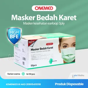 Onemed Masker Bedah Karet / Masker Earloop Box Isi 50 pcs