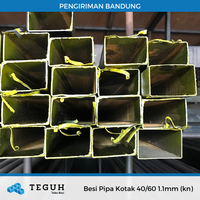 Gambar Besi Pipa Kotak 40/60 1.1mm (kn) dari Teguh tokobesi Kota Bandung 1 Tokopedia