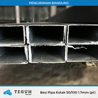 Gambar Besi Pipa Kotak 50/100 1.7mm (pt) dari Teguh tokobesi Kota Bandung 1 Tokopedia