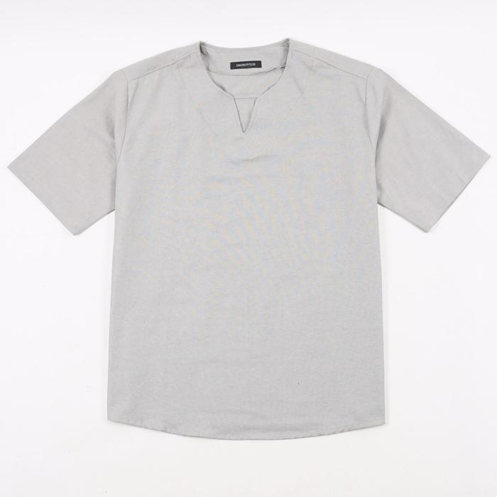Gambar Dailyoutfits Kemeja Kurta Lengan Pendek Abu Misty Premium Quality - XXL dari Daily Outfits DYO Kota Tangerang Tokopedia