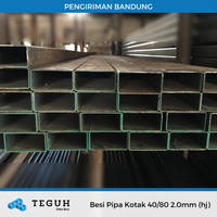 Gambar Besi Pipa Kotak 40/80 2.0mm (hj) dari Teguh tokobesi Kota Bandung 1 Tokopedia