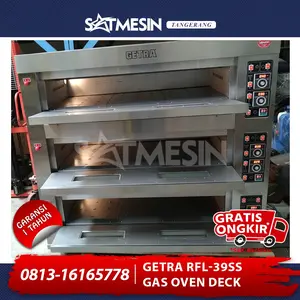 RFL-39SS GAS BAKING OVEN / OVEN / PANGGANGAN ROTI GETRA