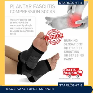 Kaos Kaki Pereda Nyeri Tumit Pegal Telapak Kaki Compression Socks