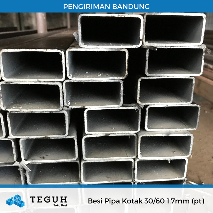 Gambar Besi Pipa Kotak 30/60 1.7mm (pt) dari Teguh tokobesi Kota Bandung Tokopedia