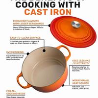 Gambar Le creuset signature 24 cm / 4.2L Dutch oven ORIGINAL PERANCIS dari Cast iron Indonesia Kota Bandung 3 Tokopedia