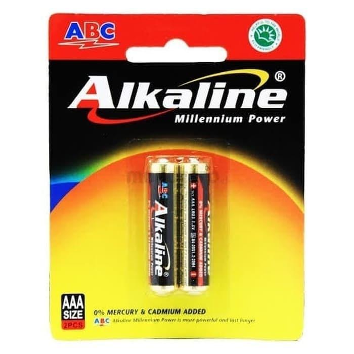 Gambar ABC Alkaline Baterai Kecil Batre Battery Ukuran AAA A3 ISI 2 dari CENTRO TRADING Kota Bandung Tokopedia
