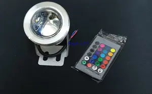 LAMPU KOLAM IKAN 10W 12 VOLT UNDERWATER 10 WATT RGB + REMOTE 12V 10 W