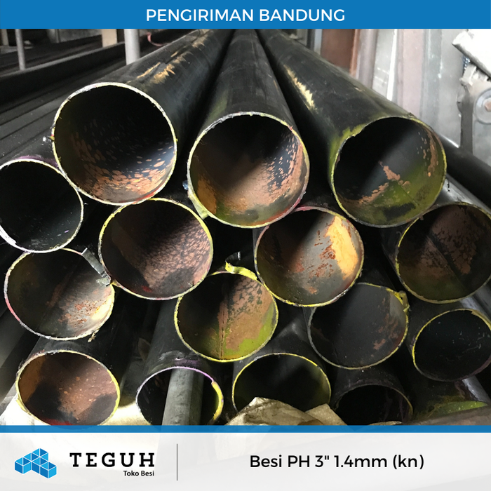 Gambar Besi pipa hitam 3" 1.4mm (kn) dari Teguh tokobesi Kota Bandung Tokopedia