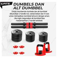 Gambar SFIDN 6in1 Multifunction Dumbell Kettlebell Barbel Set 20kg FITS dari Sfidn Jakarta Selatan 5 Tokopedia