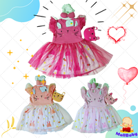 Gambar Baju Bayi Perempuan Dress Lucu set 3 6 9 12 Bulan Gaun Bayi Tas Mice - Pink Tua dari Mall-Baby Kota Tangerang Selatan 1 Tokopedia