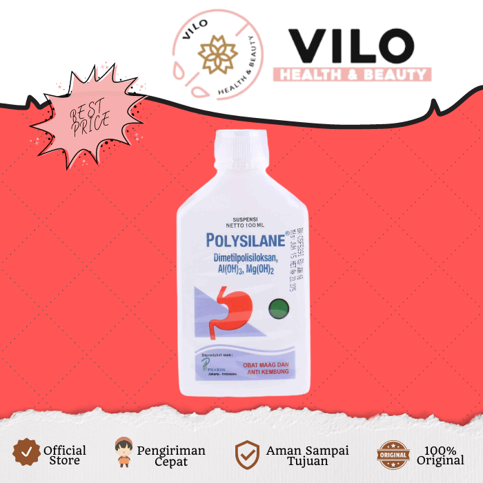 Gambar Polysilane Suspensi 100 Ml / Obat Maag / Obat Kembung dari VILO HEALTH &amp; BEAUTY Jakarta Barat Tokopedia