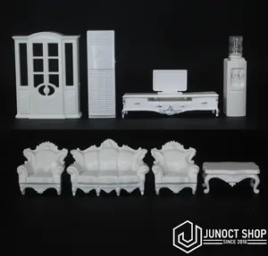 Maket Interior Ruangan Tamu Keluarga 1:30 1:25 Miniature Dekorasi T04