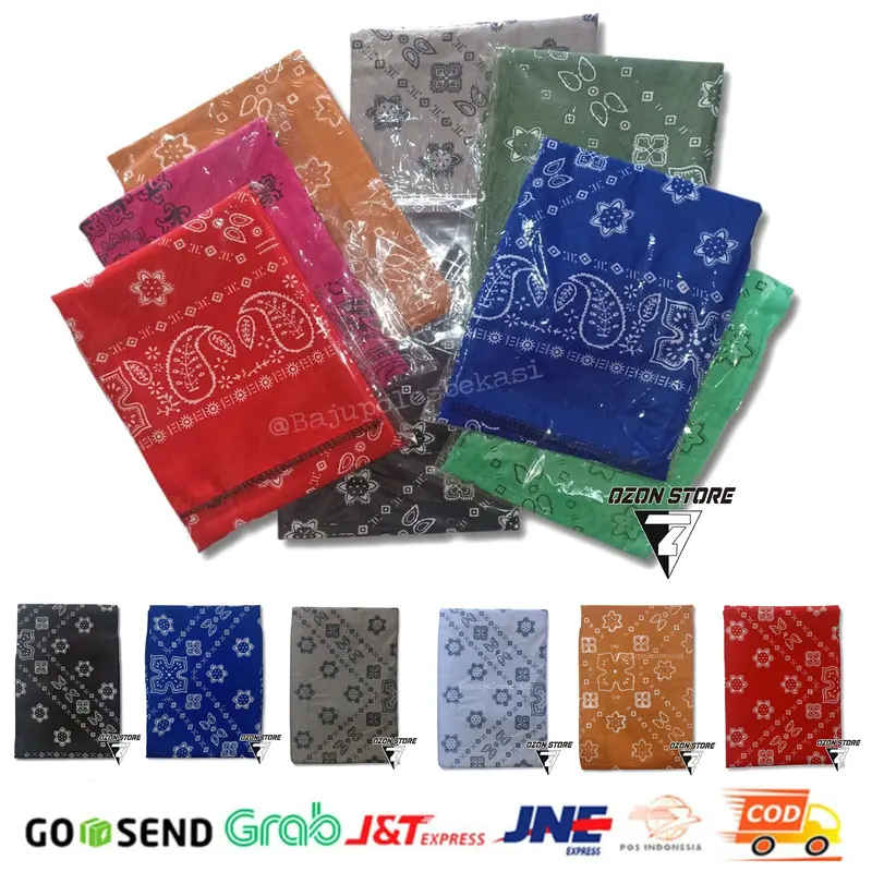 masker slayer bandana saputangan motif batik 0