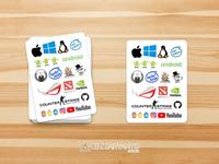 Gambar Sticker - Stiker Print Custom Desain Sesuka Hati - A4 Setengah dari R.A - Rizki Aryanto Kab. Garut 1 Tokopedia