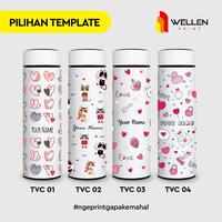 Gambar WELLEN PRINT - Cetak Tumbler Valentine Custom UV Print Nama / Print Botol Minum Termos Tahan Panas  Termos Hadiah Personalized - Niagara, Putih dari WELLEN PRINT OFFICIAL Kota Administrasi Jakarta Selatan 4 Tokopedia
