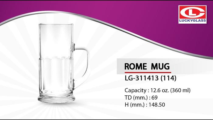 Gambar Lucky Glass Rome Mug 12,6 oz 360 ml LG-311413 (114) Gelas Beer dari Bursa Dapur Mall Kota Administrasi Jakarta Barat Tokopedia