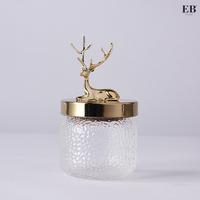 Gambar Pajangan Meja / Gold Deer Glass Jar Decorations EB Home 73/120-122 dari EB Home Decor & Living Kota Administrasi Jakarta Utara 3 Tokopedia