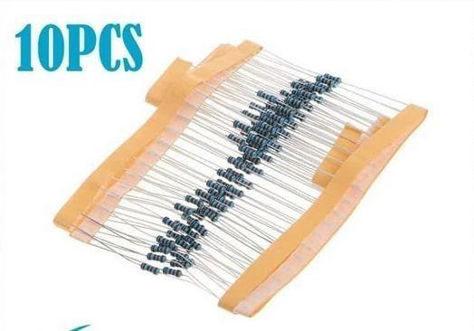 Gambar Resistor 1K1 1.1 Kilo Ohm Metal Film Axial 1% 1/4 W 0.25 W isi 10 pcs dari arduinomega Kab. Bantul Tokopedia