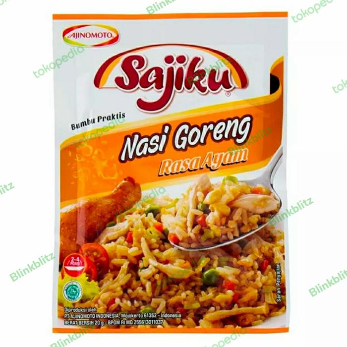 Gambar Sajiku Bumbu Nasi Goreng Ayam 20 gr Masak Praktis Instan dari GforB Kab. Bogor Tokopedia