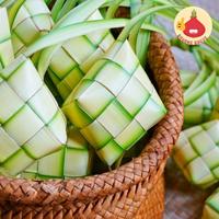 Gambar Kulit Ketupat/Ketupat Kosong/Ketupat isi 10pcs - Bawangbagus dari BawangBagus Kota Tangerang 1 Tokopedia