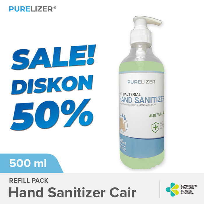 Gambar [WHOLE SALE] Handsanitizer Pump 500ml Cair PURELIZER [Izin KEMENKES] dari Purelizer Kota Tangerang Selatan Tokopedia