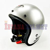 Gambar HELM BATOK JPN MODEL RETRO ARC SILVER dari ISTANA HELMET Kota Bandung 1 Tokopedia